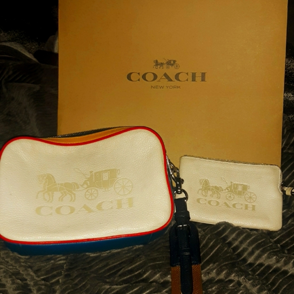Coach Crossbody with matching zipper wallet
